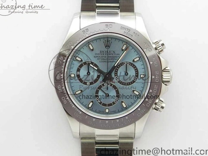 1218 Daytona 116506 Noob 1:1 Best Edition Ceramic Bezel Ice Blue Dial on SS Bracelet A Functional 2979
